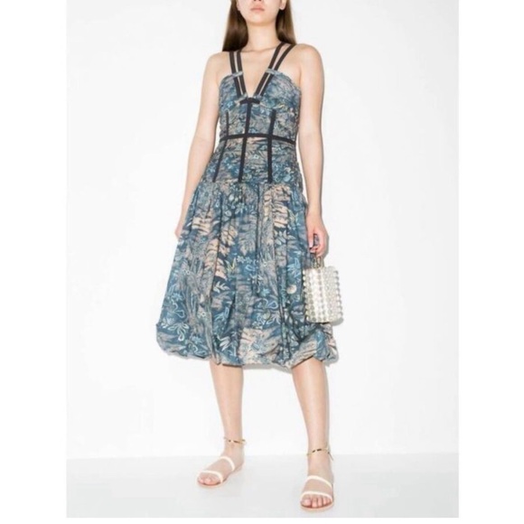 Ulla Johnson Kaia Floral Cotton Dress Sleeveless Waimea Womens Size 4 - Picture 12 of 12